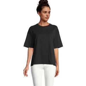 SOLS Womens/Ladies Boxy Oversized T-Shirt / Deep Black